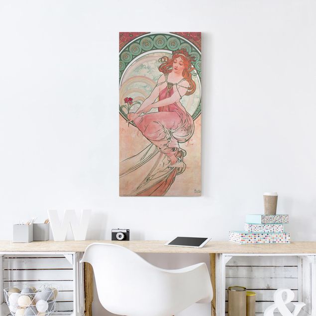 decoraçoes cozinha Alfons Mucha - Four Arts - Painting