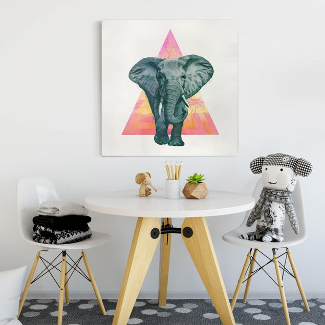decoraçao cozinha Illustration Elephant Front Triangle Painting