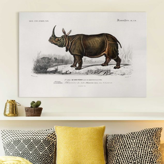 decoraçao para parede de cozinha Vintage Board Rhino