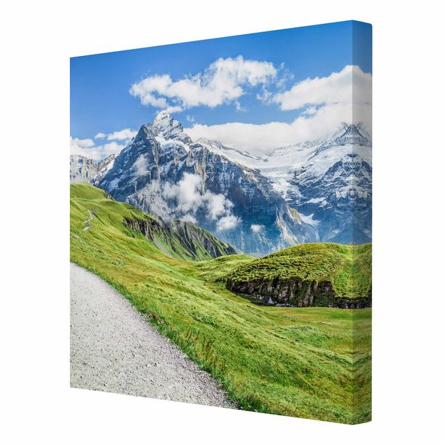 Telas decorativas paisagens Grindelwald Panorama