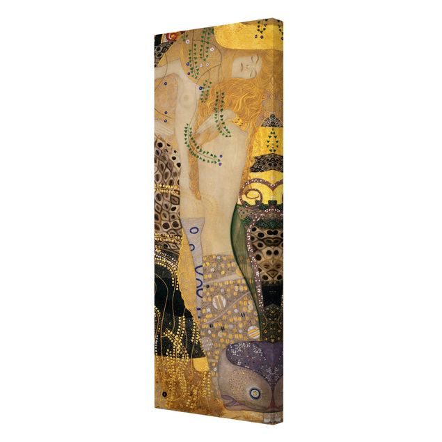 Quadros famosos Gustav Klimt - Water Serpents I