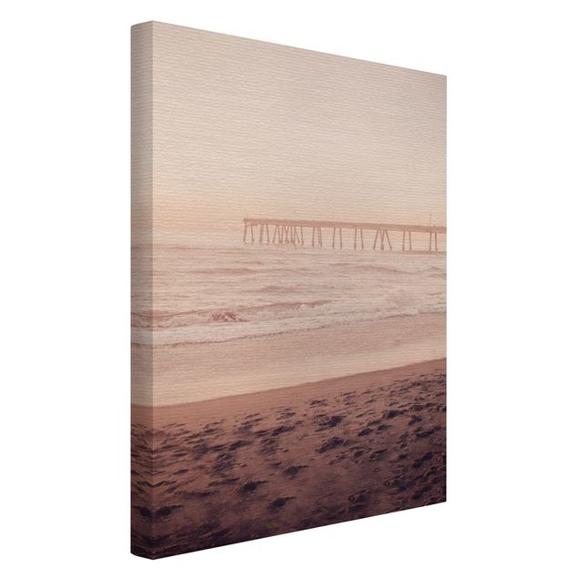 quadro de praia California Crescent Shaped Shore