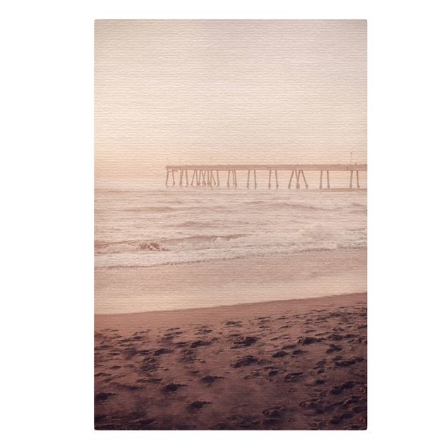 quadros sobre o mar California Crescent Shaped Shore