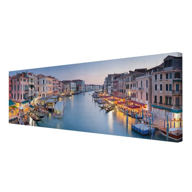 quadros modernos para quarto de casal Evening On The Grand Canal In Venice