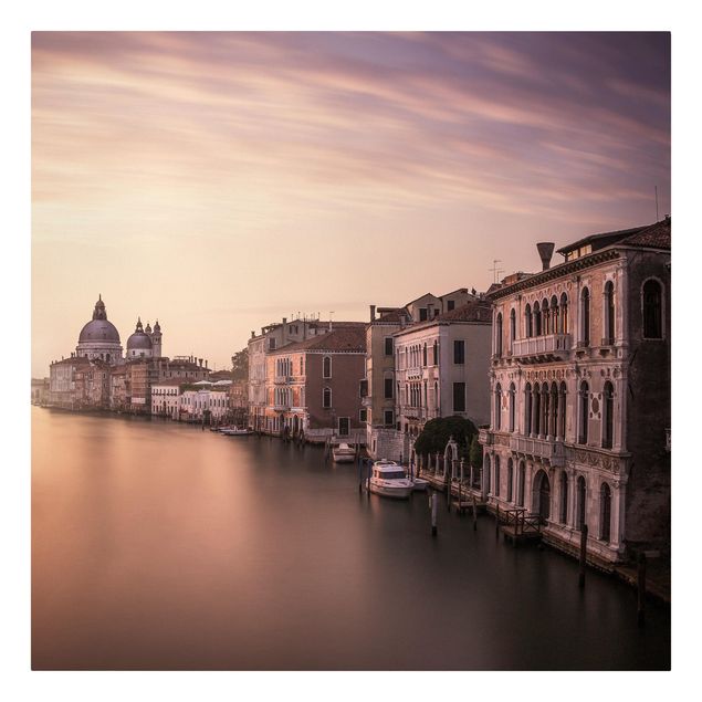 Telas decorativas cidades e paisagens urbanas Evening In Venice