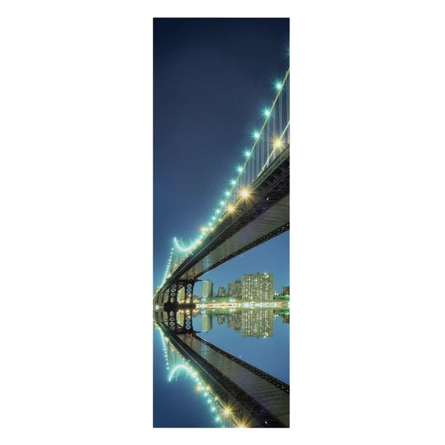 Quadros cidades Abstract Manhattan Bridge