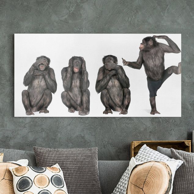 Telas decorativas macacos Monkey Clique