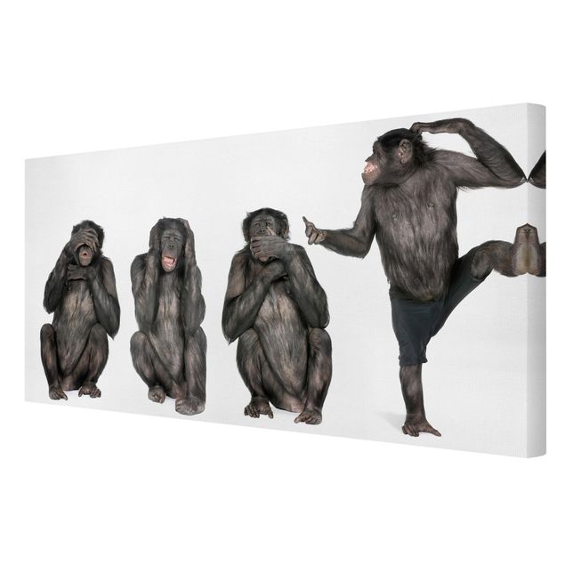 quadros modernos para quarto de casal Monkey Clique