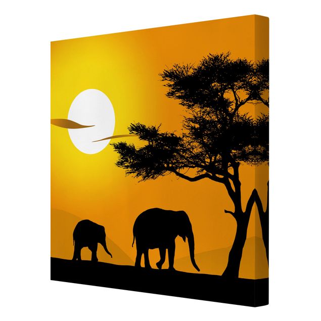 quadro com paisagens African Elephant Walk