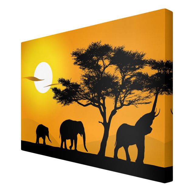 quadro com paisagens African Elephant Walk