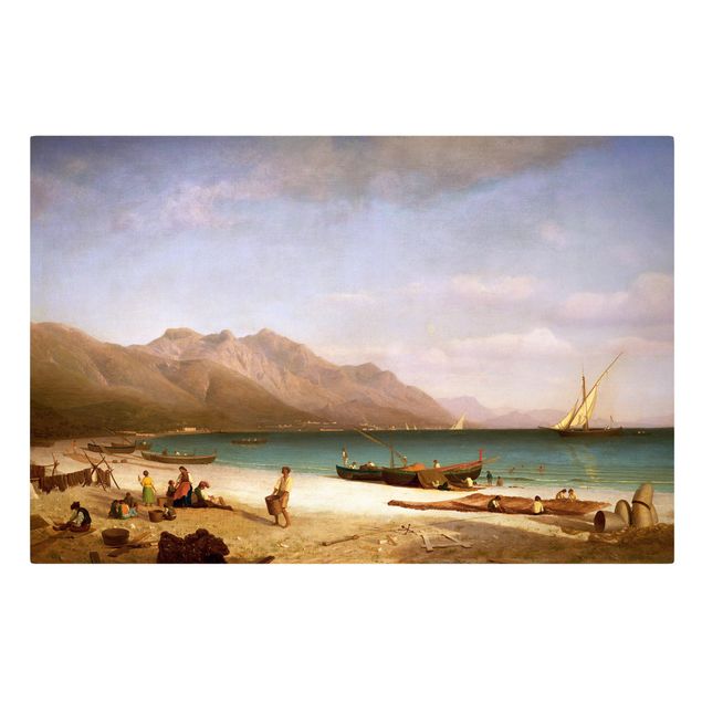 Quadros por movimento artístico Albert Bierstadt - Bay of Salerno