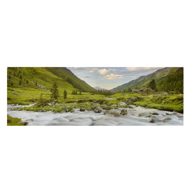 quadro com paisagens Alpine meadow Tirol