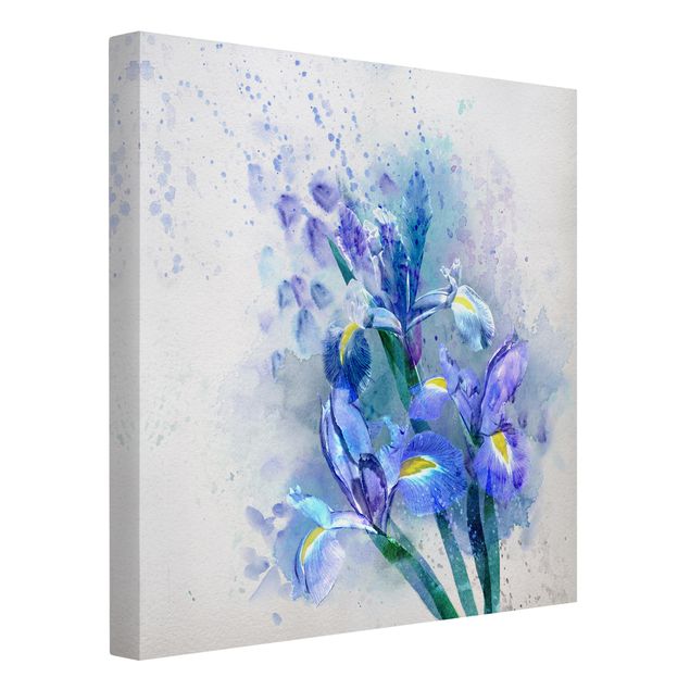 quadro com flores Watercolour Flowers Iris