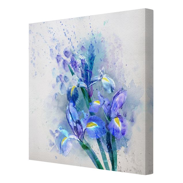 Quadros decorativos Watercolour Flowers Iris