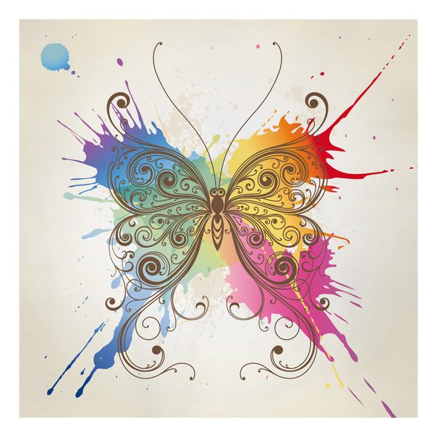 quadros modernos para quarto de casal Watercolour Butterfly