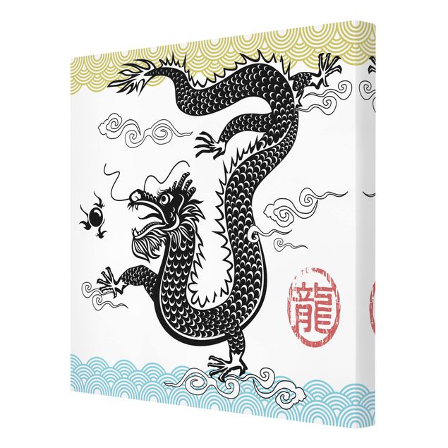 decoração quadros Asian Dragon