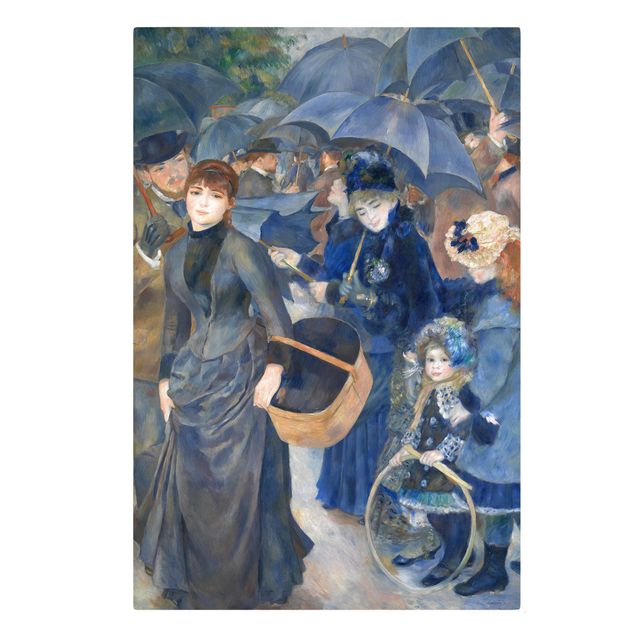 Telas decorativas réplicas de quadros famosos Auguste Renoir - Umbrellas