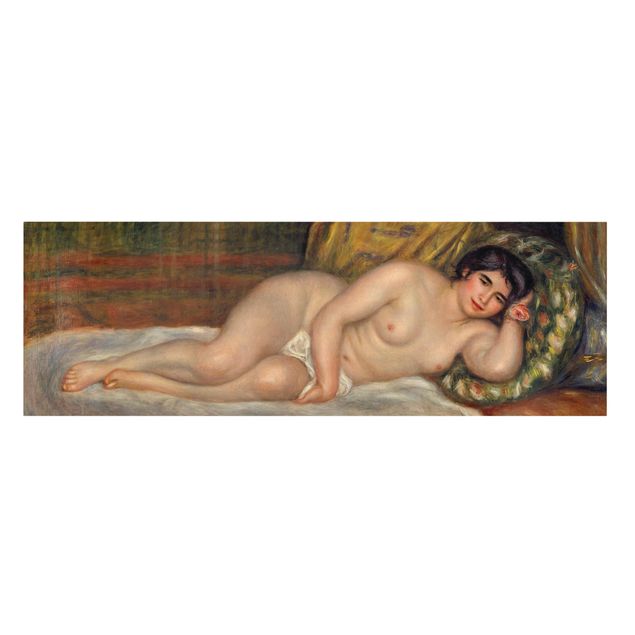 Telas decorativas réplicas de quadros famosos Auguste Renoir - Lying female Nude (Gabrielle)