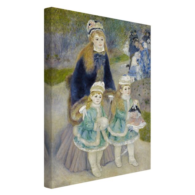 Telas decorativas réplicas de quadros famosos Auguste Renoir - Mother and Children (The Walk)