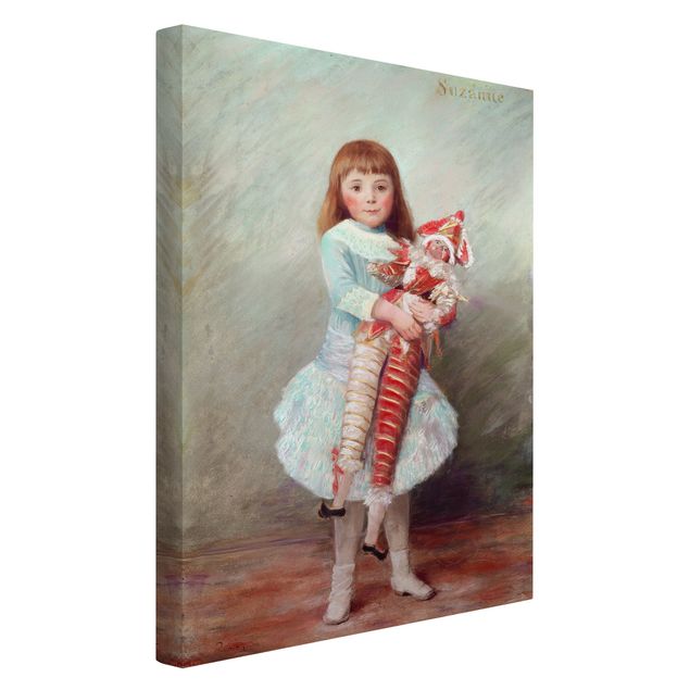 Quadros por movimento artístico Auguste Renoir - Suzanne with Harlequin Puppet