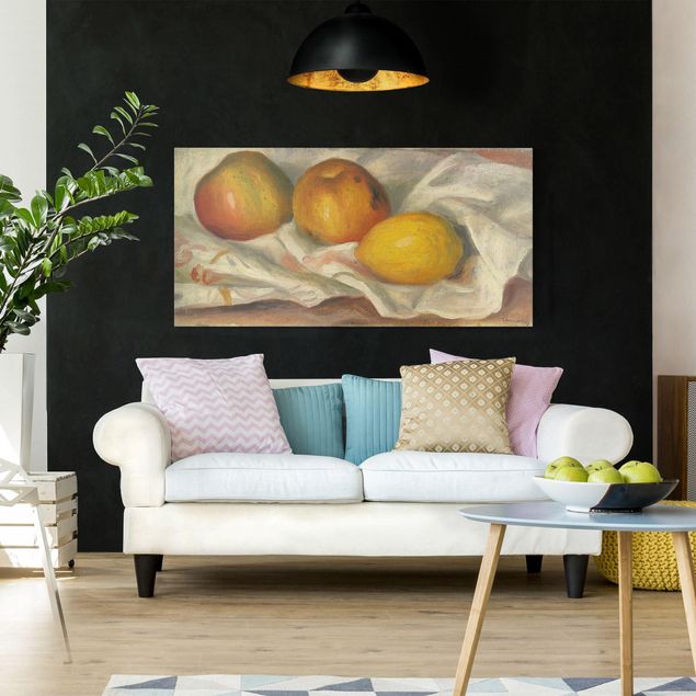 Quadros movimento artístico Impressionismo Auguste Renoir - Two Apples And A Lemon
