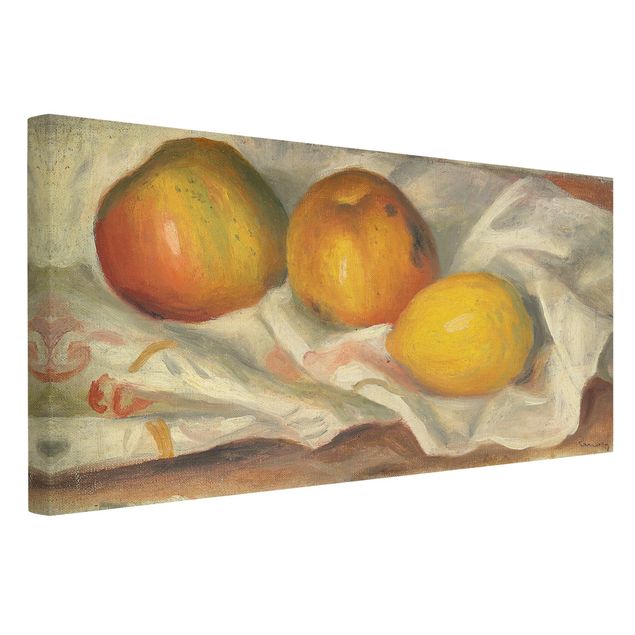 Quadros frutas Auguste Renoir - Two Apples And A Lemon