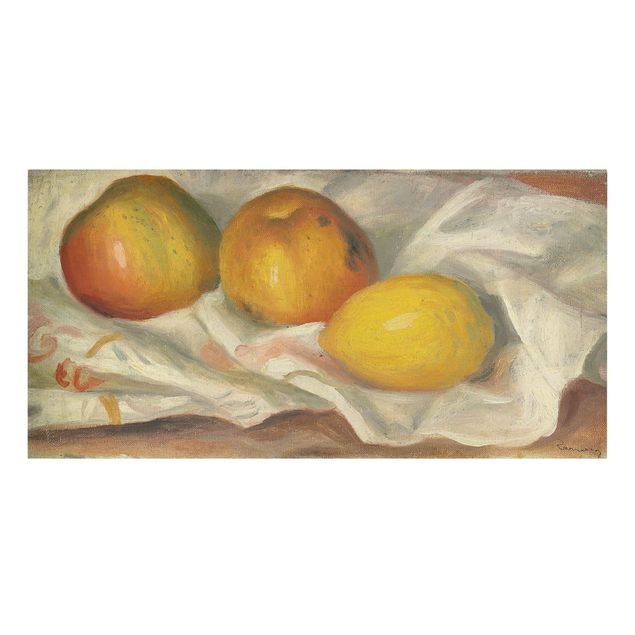 Quadros florais Auguste Renoir - Two Apples And A Lemon