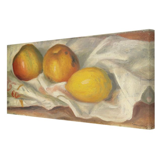 quadro com flores Auguste Renoir - Two Apples And A Lemon