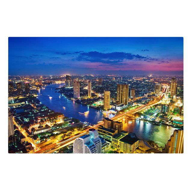 Quadros cidades Bangkok Skyline