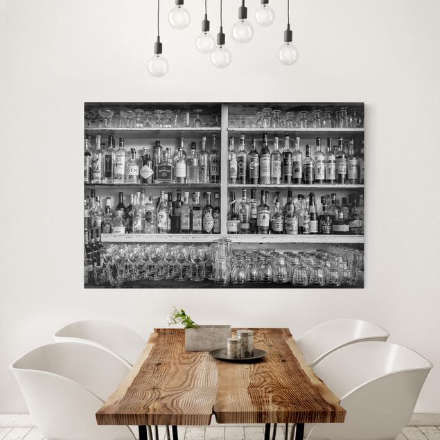 quadros modernos para quarto de casal Bar Black & White