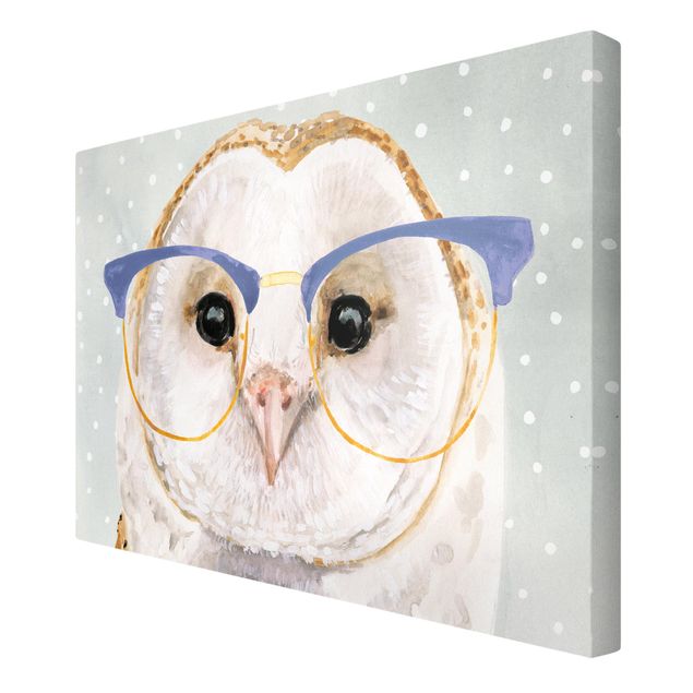 quadros em tela Animals With Glasses - Owl