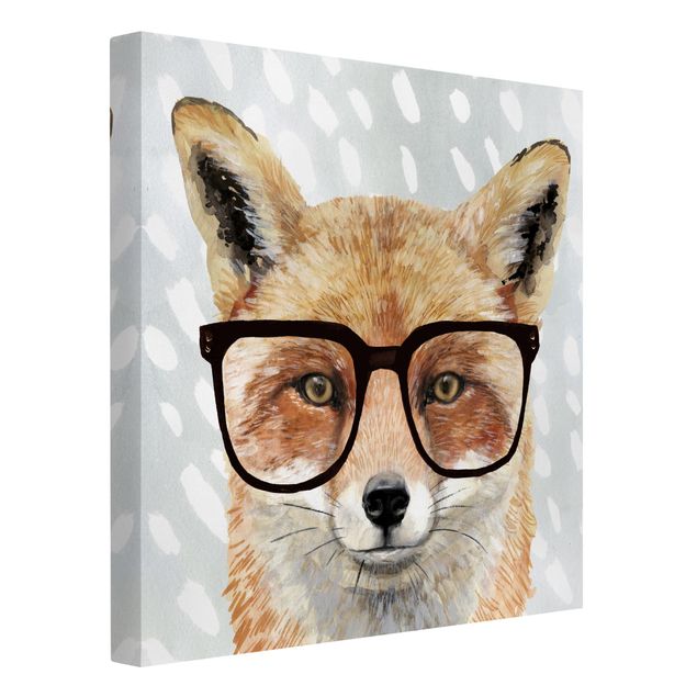 quadro animal Animals With Glasses - Fox