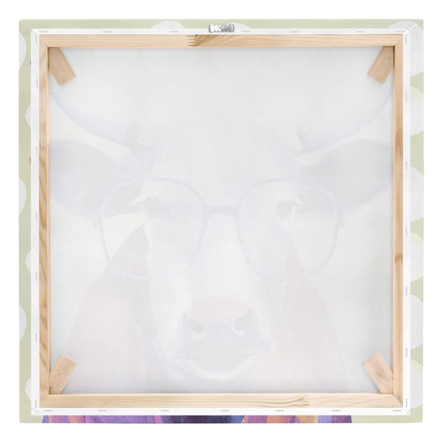quadros em tela Animals With Glasses - Cow