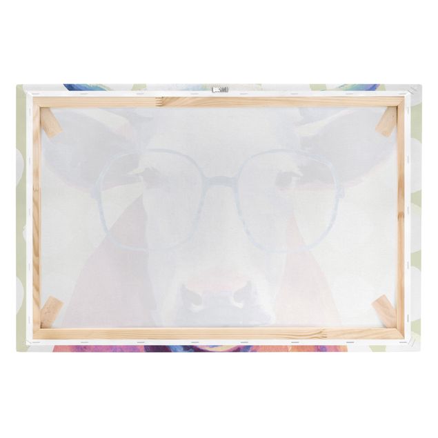 quadros em tela Animals With Glasses - Cow