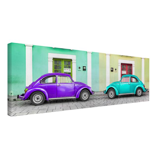 Quadros cidades Beetles Purple Turquoise