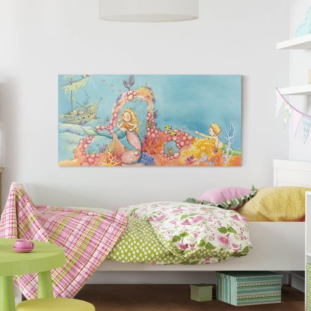 quadros modernos para quarto de casal Matilda The Little Mermaid - Bubble The Pirate