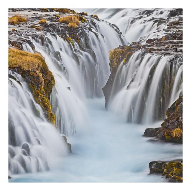 Telas decorativas paisagens Brúarfoss Waterfall In Iceland