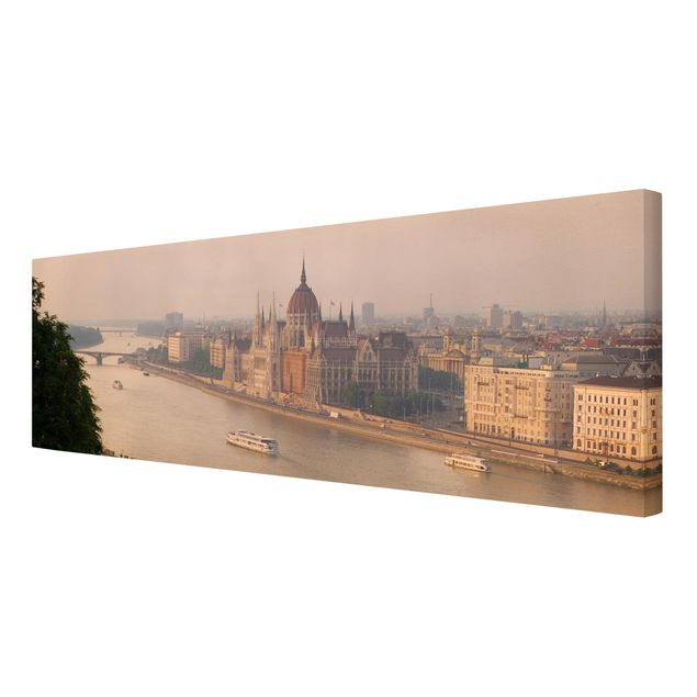 quadros em tela Budapest Skyline