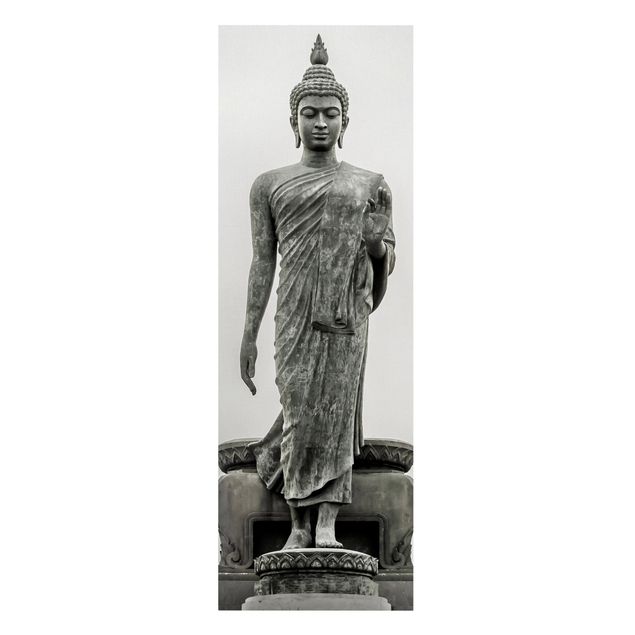 Quadros preto e branco Buddha Statue