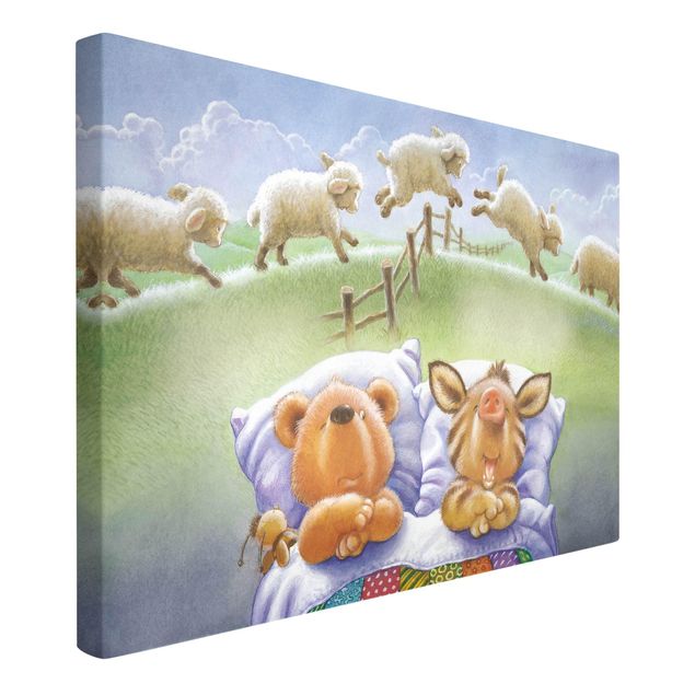 Quadros modernos Buddy Bear - Counting Sheep