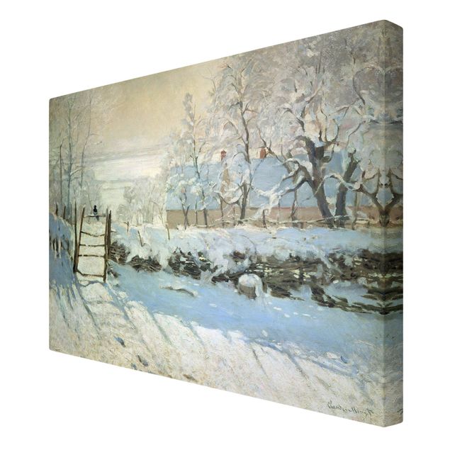 quadros de paisagens Claude Monet - The Magpie