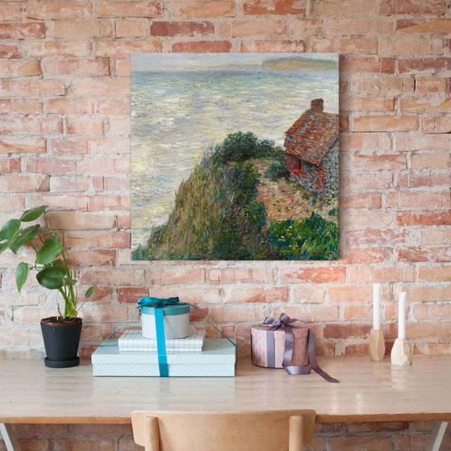 Quadros movimento artístico Impressionismo Claude Monet - Fisherman's house at Petit Ailly