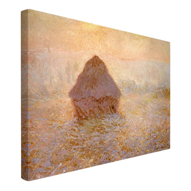 quadros de paisagens Claude Monet - Haystack In The Mist