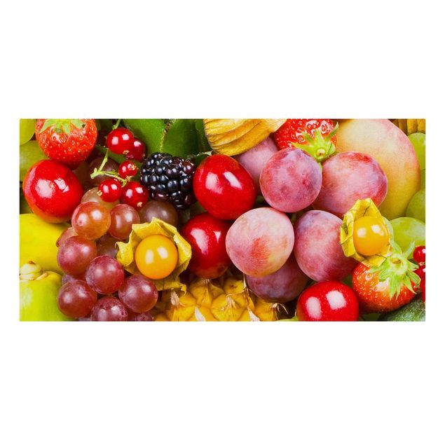 Telas decorativas legumes e fruta Colourful Exotic Fruits