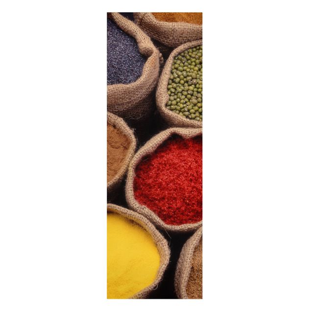 Telas decorativas temperos e ervas aromáticas Colourful Spices