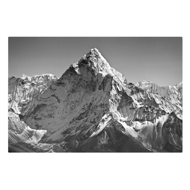 Telas decorativas em preto e branco The Himalayas II