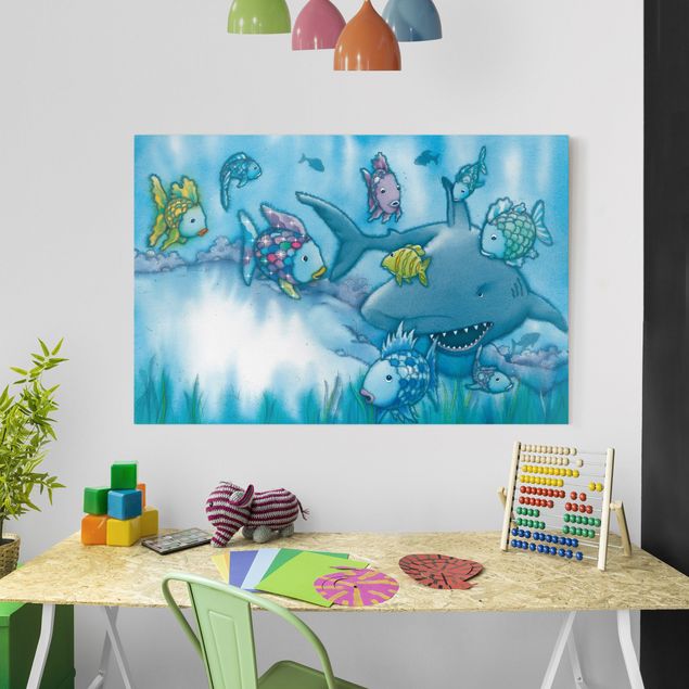 decoração para quartos infantis The Rainbow Fish - Shark Attack