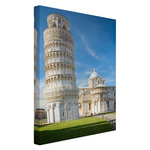 Telas decorativas cidades e paisagens urbanas The Leaning Tower of Pisa