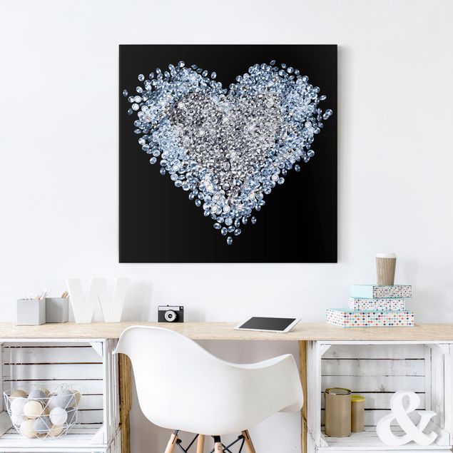 quadro de amor Diamond Heart