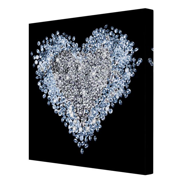 Telas decorativas Diamond Heart